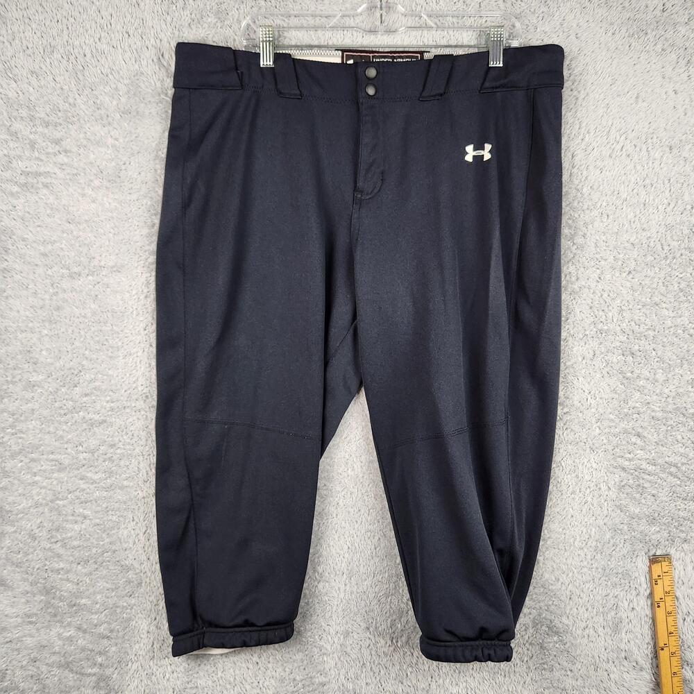 Under Armour Baseball Pants Womens 2XL Black Tech Utility Softball Performance